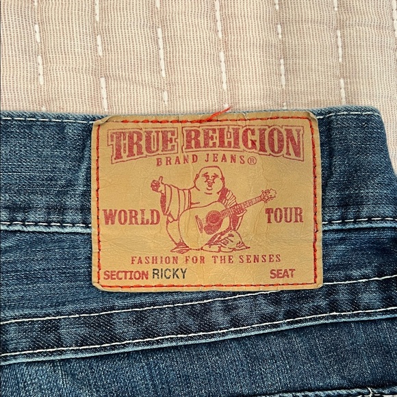 True Religion Dark Blue Straight Jeans - Picture 5 of 6